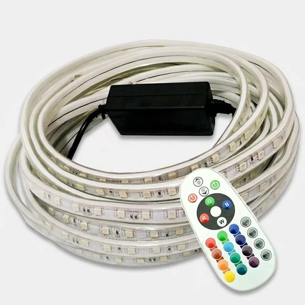 ریسه ال ای دی مدل RGB شلنگی طول 4 متر به همراه ریموت
