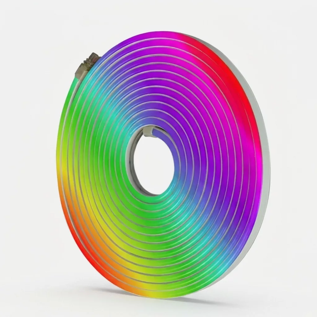 ریسه نئون فلکسی مدل سولو آآ مرکوری کد 12v RGB طول نیم متر