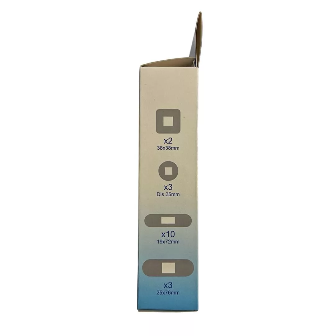 چسب زخم اسمایل پلاس مدل Blue Detectable کد 6304 بسته 18 عددی