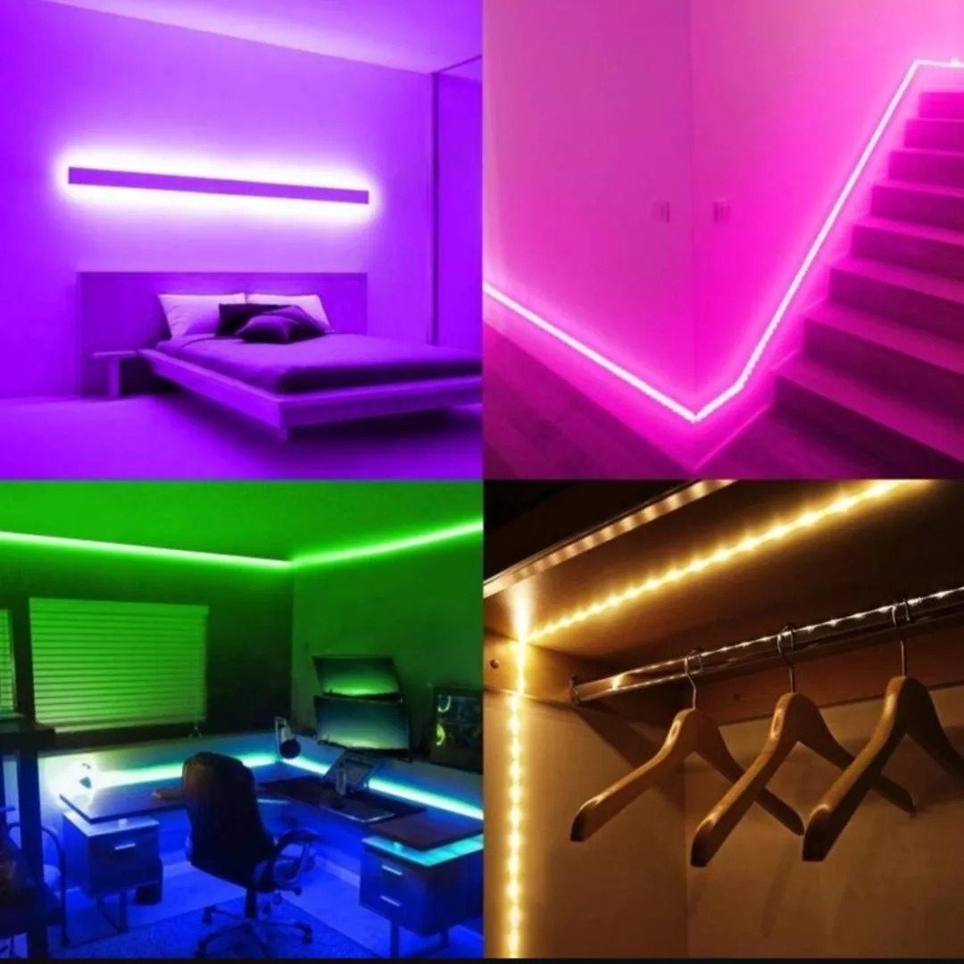 ریسه ال ای دی مدل دریم لایت گیمینگ 16 رنگ کد RGB 12v طول 10 متر