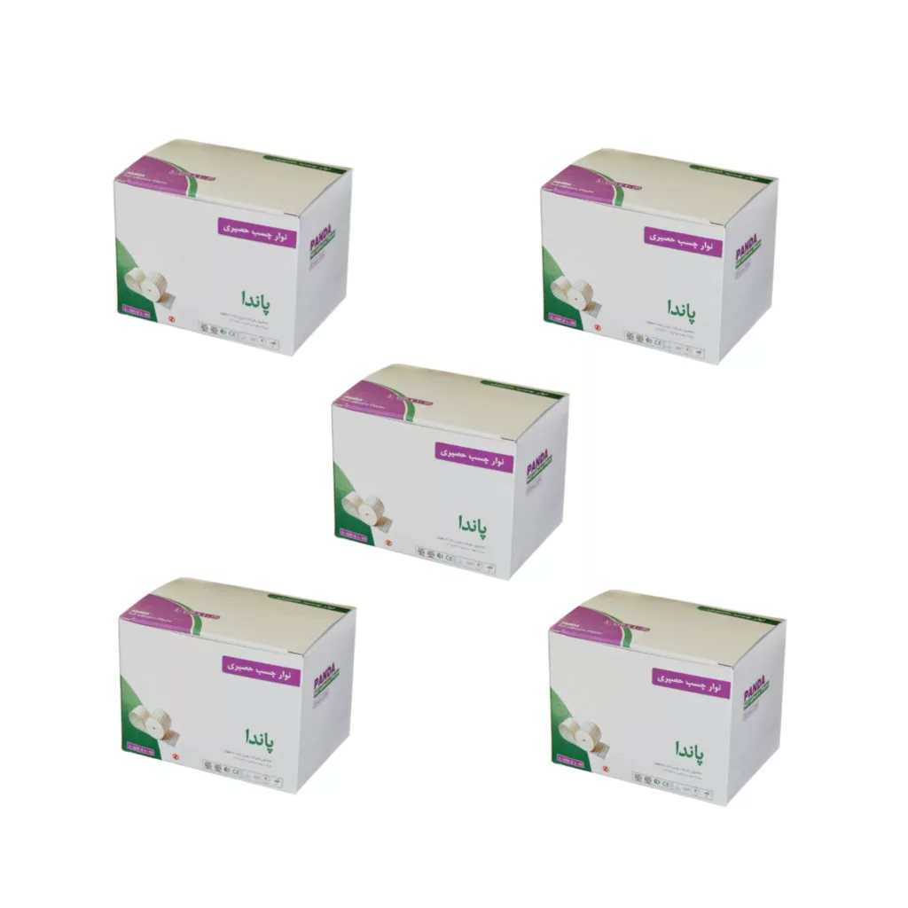 چسب پانسمان پاندا مدل حصیری سایز 10×10 مجموعه 5 عددی