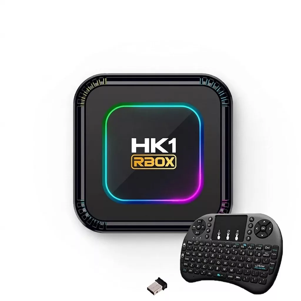 اندروید باکس اچ‌کی1 مدل k8 4/32gb به همراه کیبورد بیسیم
