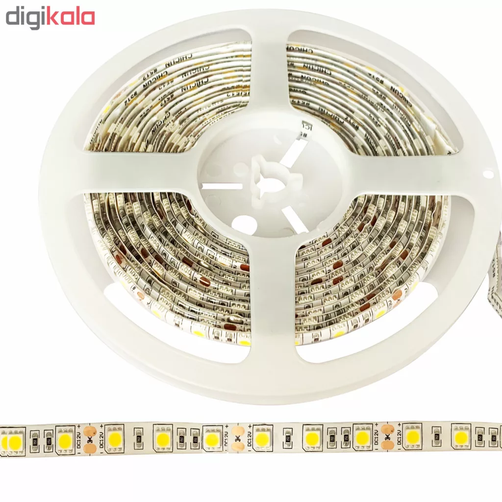 ریسه اس ام دی ال ای دی 10 وات اف ای سی مدل SMD5050-D60-IP65 طول 5 متر