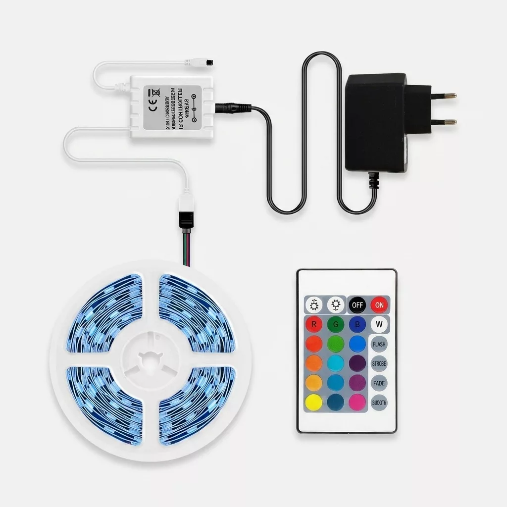 ریسه ال ای دی مدل RGB-remote طول 5 متر