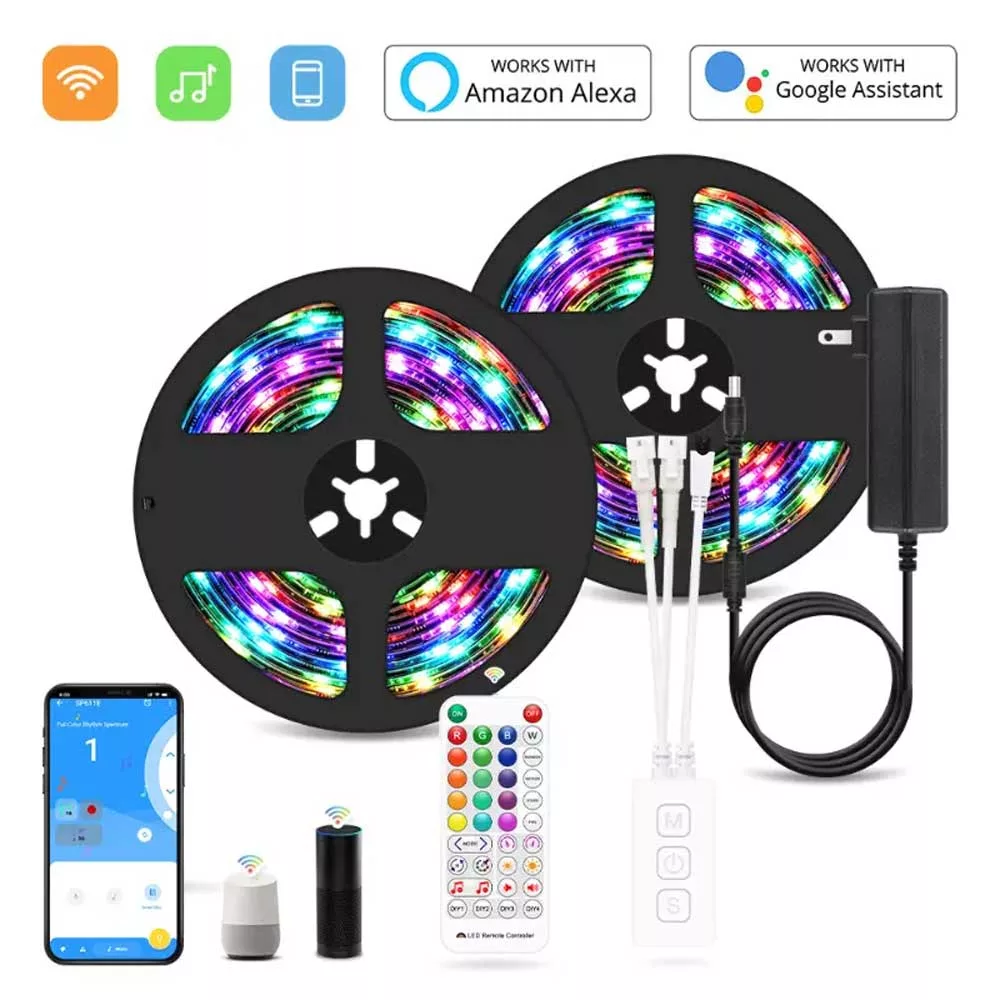 ریسه ال ای دی RGB هوشمند موزیکال مدل سقف ابری طول 10 متر