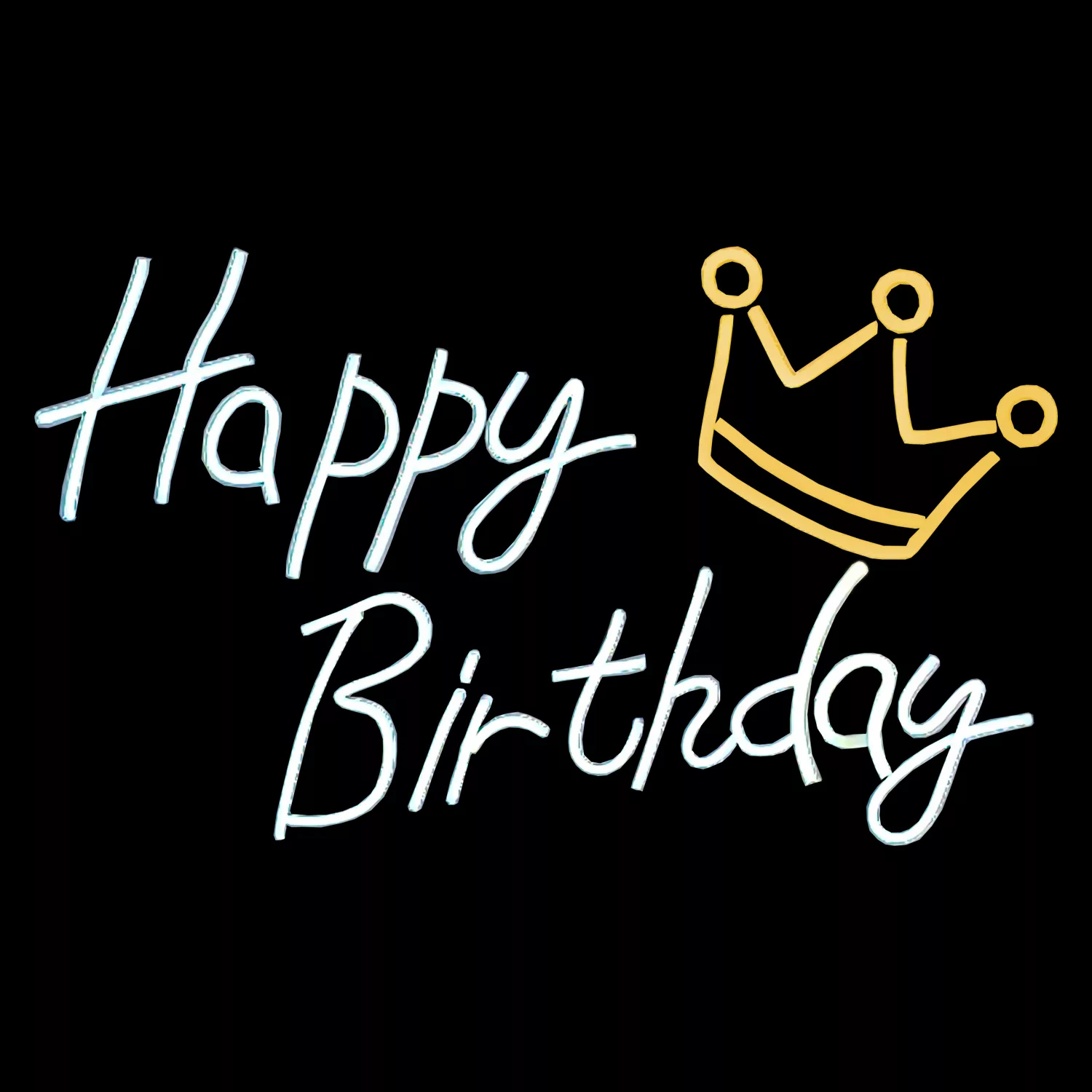 چراغ نئونی طرح Happy Birthday کد HBD60X40 چراغ نئونی طرح Happy Birthday کد HBD60X40