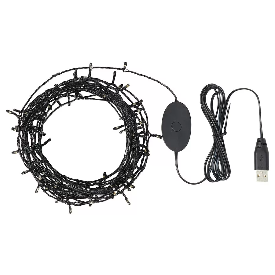 چراغ ریسه ای LED ایکیا مدل STRALA کد 205.631.93 طول 7.5 متر