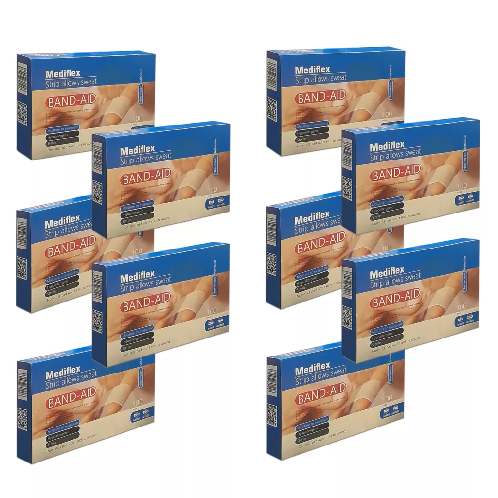 چسب زخم مدیفلکس مدل B100-10 ده بسته 100 عددی