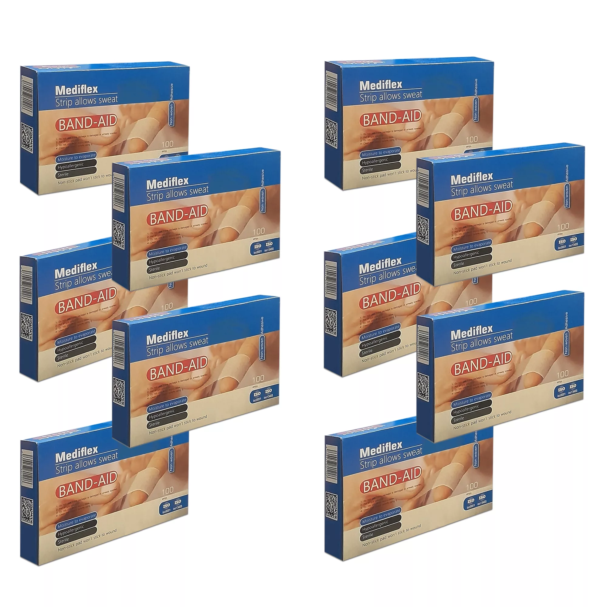 چسب زخم مدیفلکس مدل B100-10 ده بسته 100 عددی