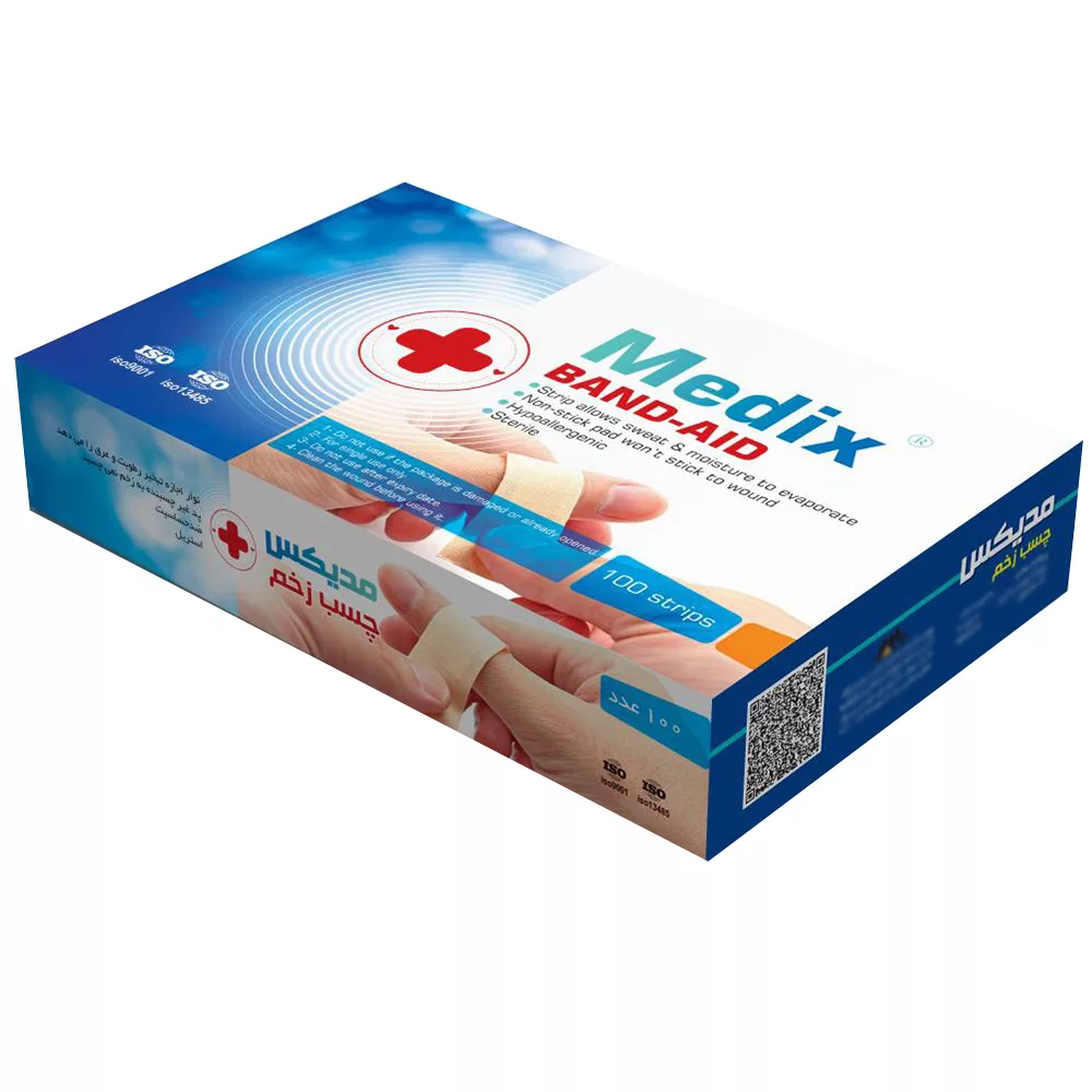 چسب زخم مدیکس مدل Antiallergic بسته 100 عددی