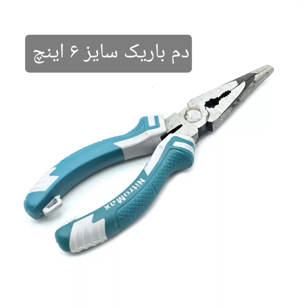 انبر دم باریک فولادی نیترومکس مدل NT-1053 سایز 6 اینچ