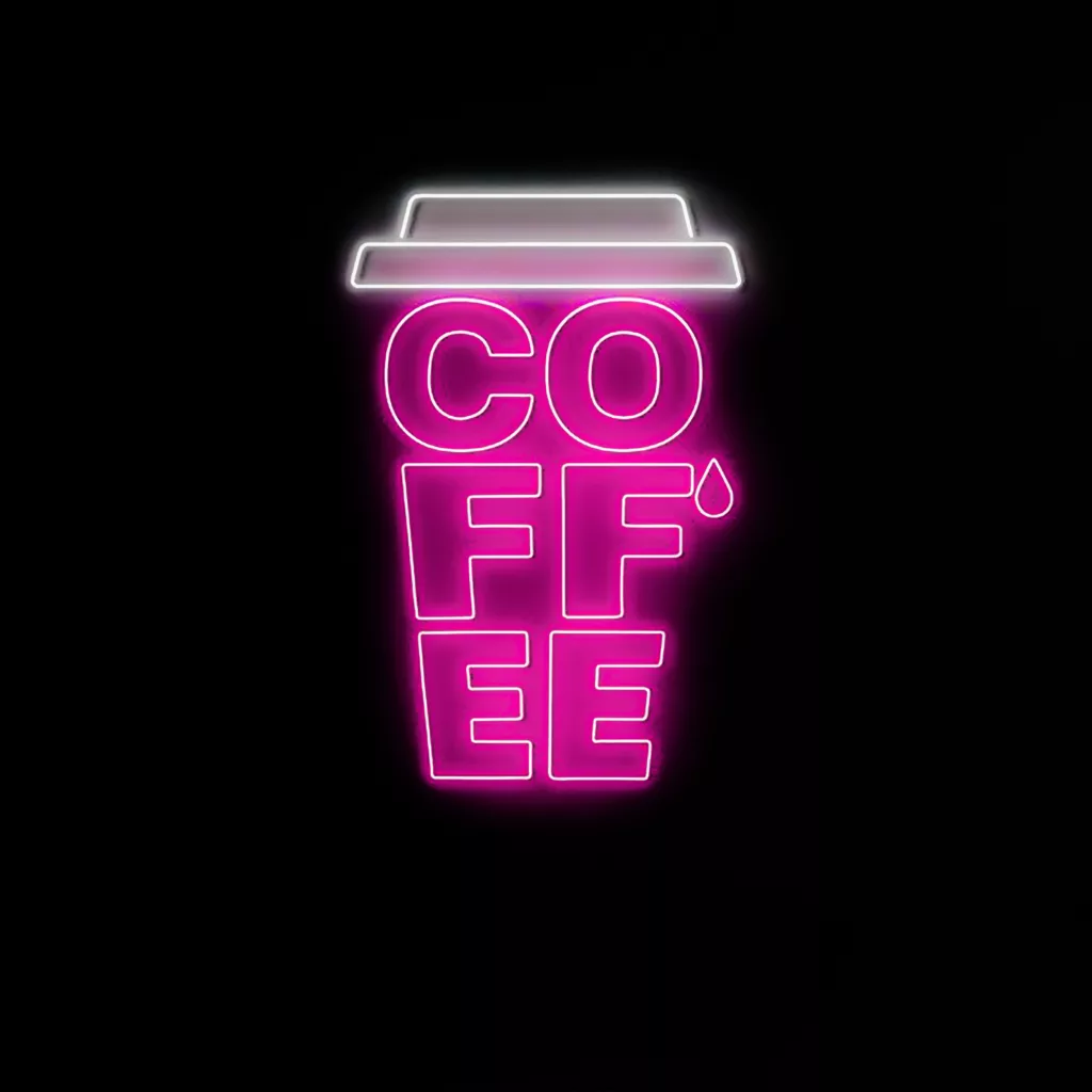 چراغ نئونی مدل coffee mug