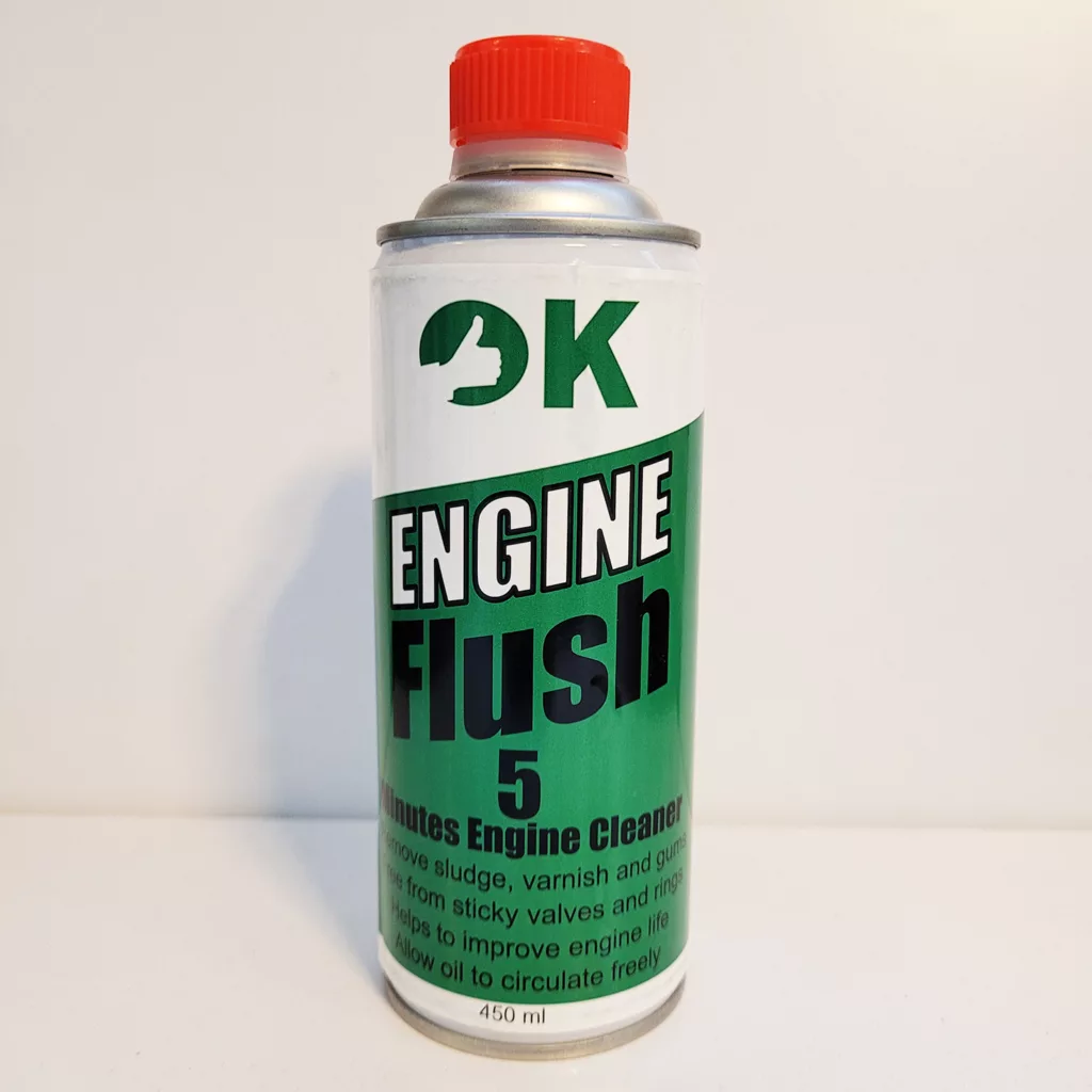 محلول موتورشوی اوکی مدل Flush5 حجم 450 میلی لیتر