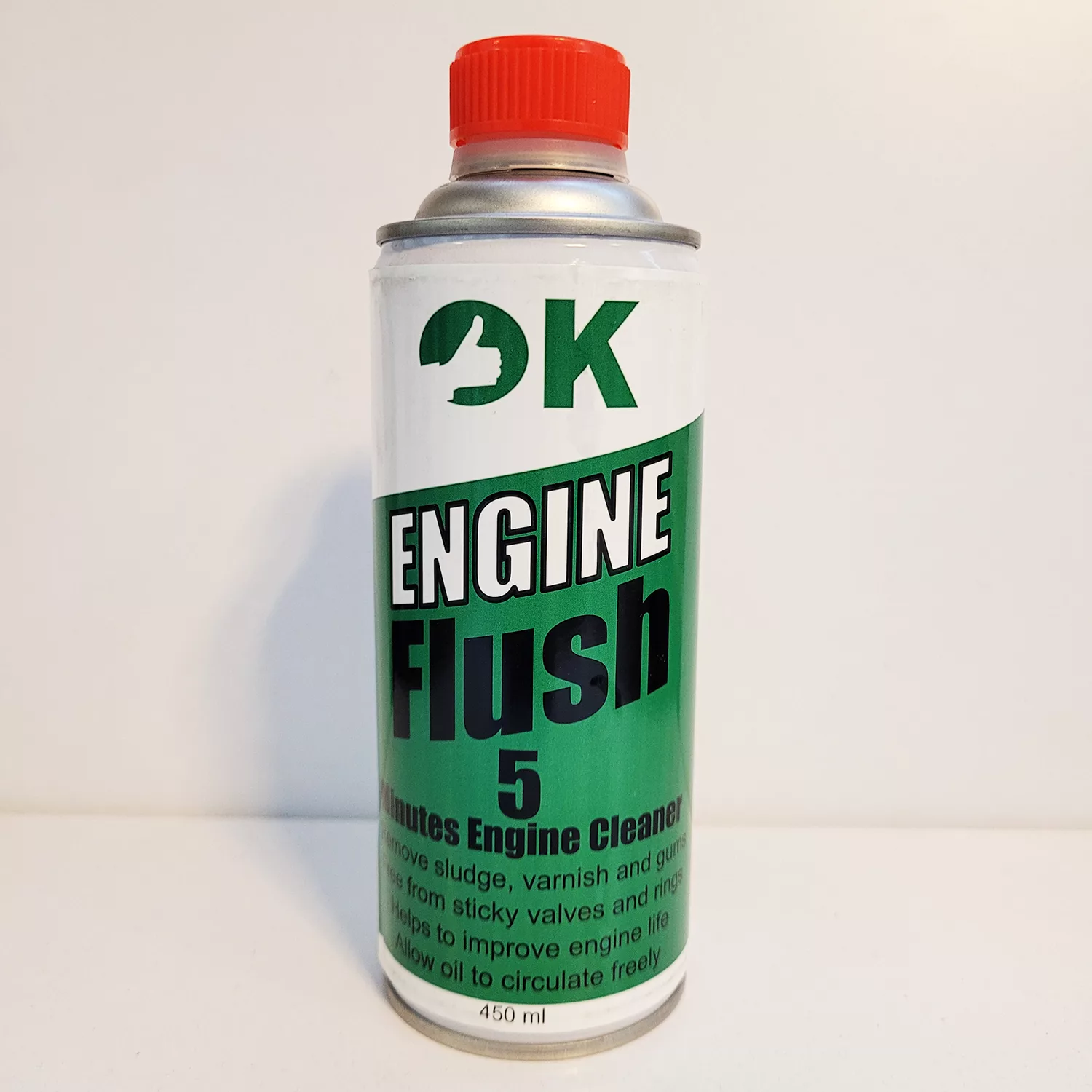 محلول موتورشوی اوکی مدل Flush5 حجم 450 میلی لیتر