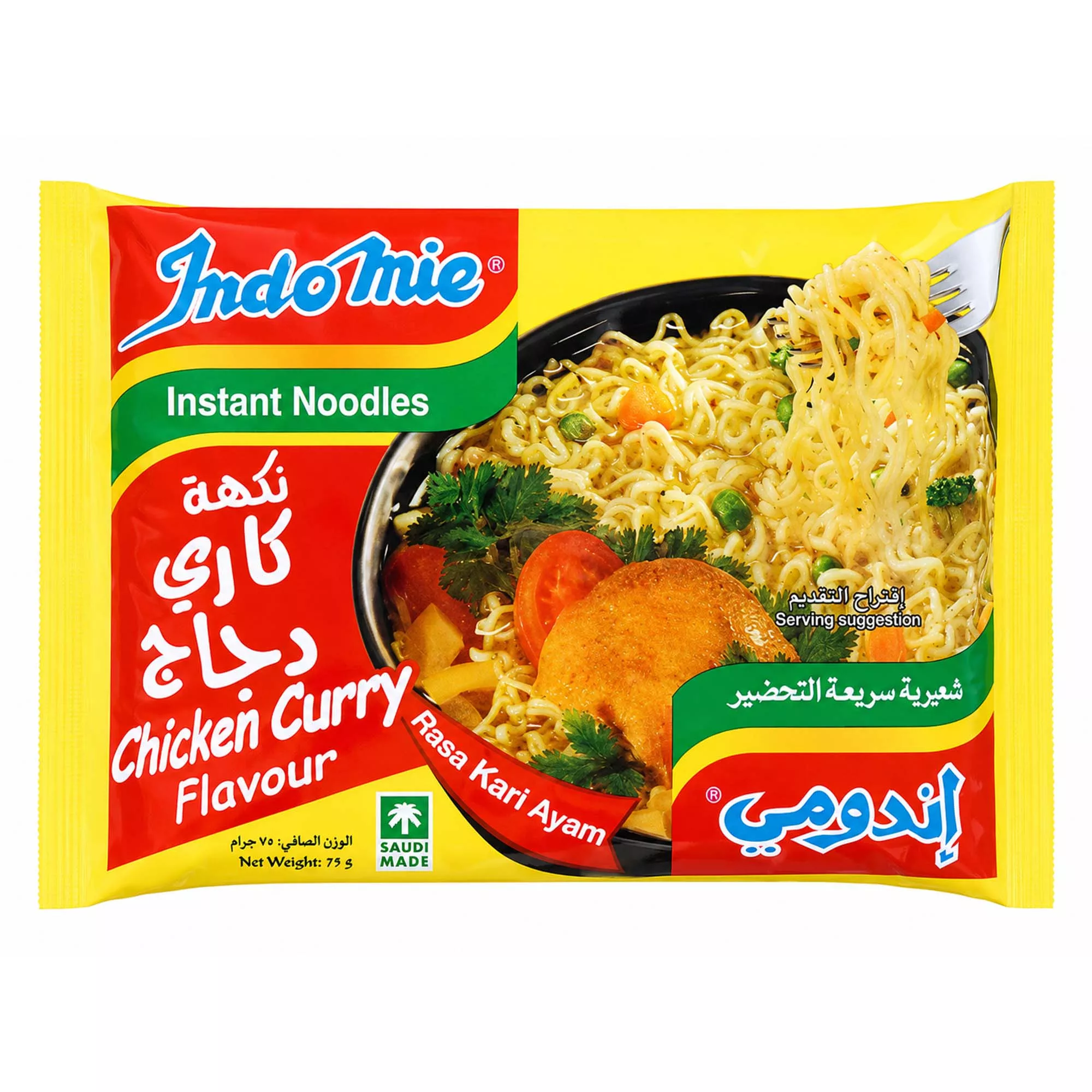 نودل مرغ با طعم ادویه کاری ایندومی - 75 گرم نودل مرغ با طعم ادویه کاری ایندومی - 75 گرم