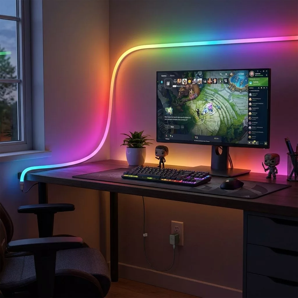 ریسه نئون فلکسی 12 ولت مدل RGB کد RGB12v طول 5 متر