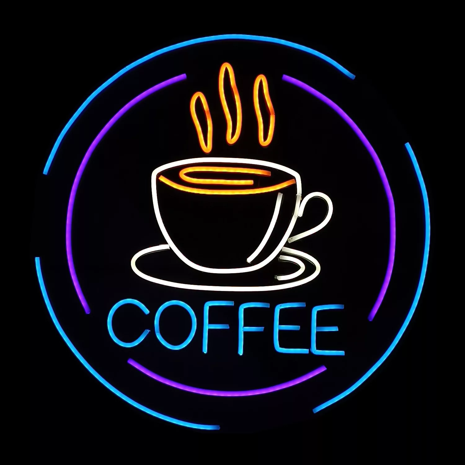 چراغ نئونی طرح coffee کد CO2025 چراغ نئونی طرح coffee کد CO2025