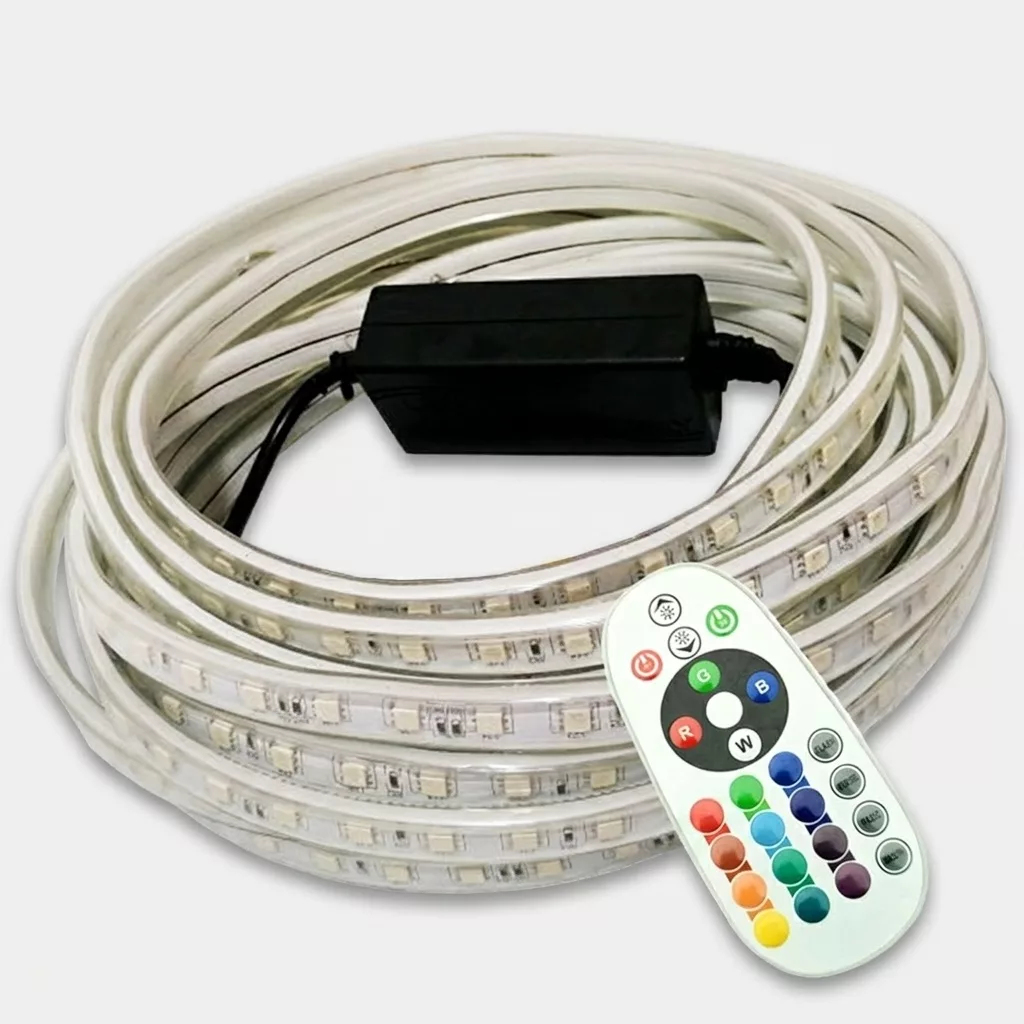 ریسه ال ای دی مدل شلنگی RGB طول 2 متر به همراه ریموت