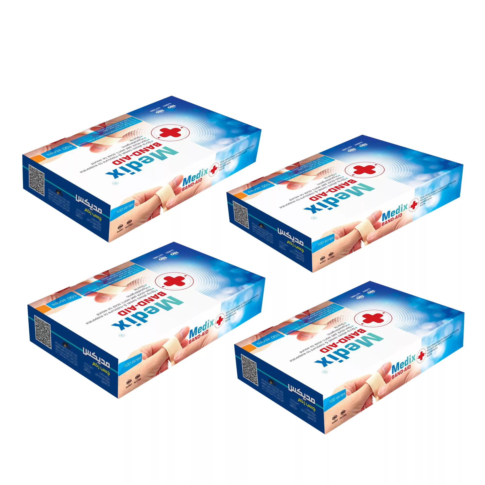 چسب زخم مدیکس مدل Hypoallergic چهار بسته 100 عددی