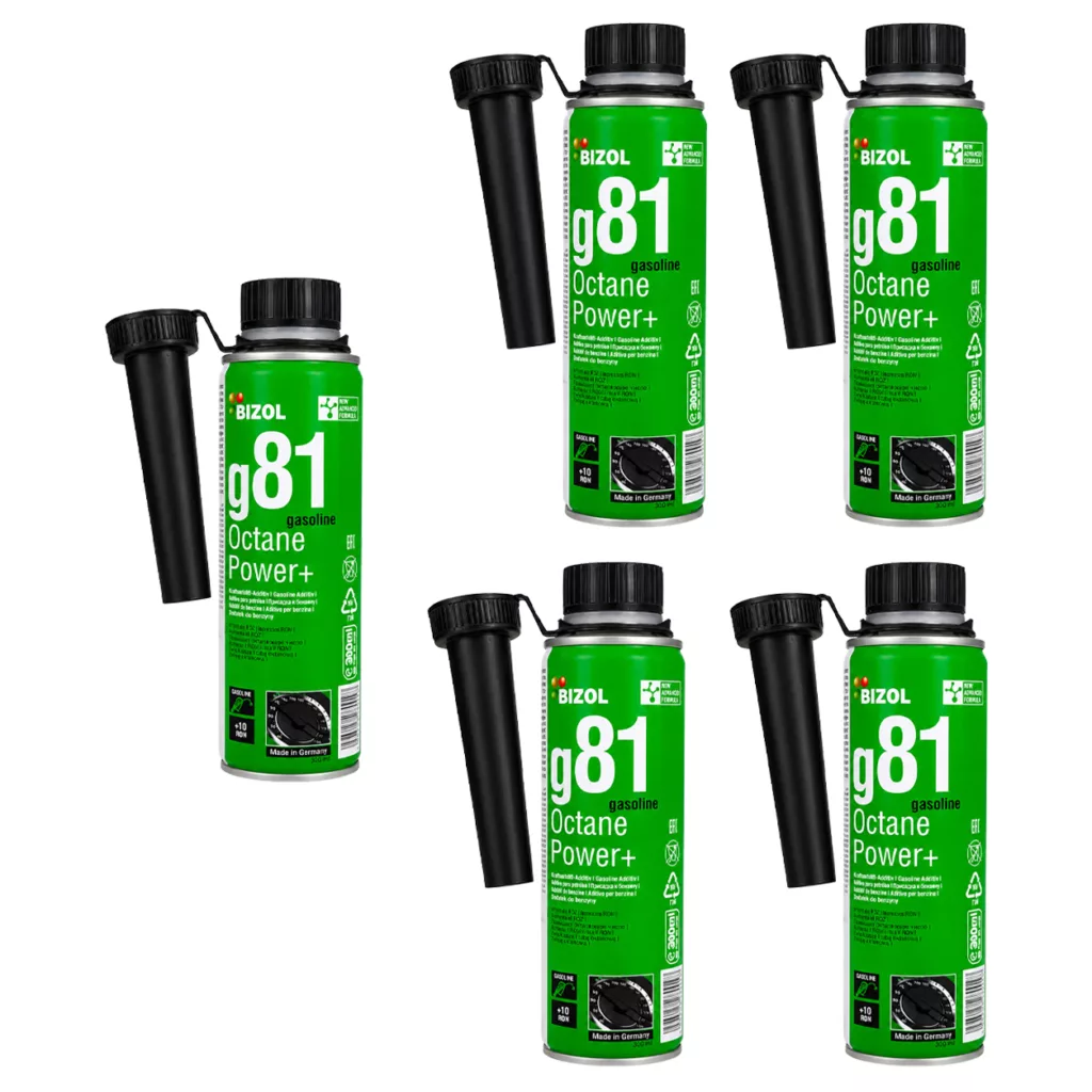 اکتان خودرو بنزینی بیزول مدل g81 حجم 300 میلی‌لیتر بسته 5 عددی