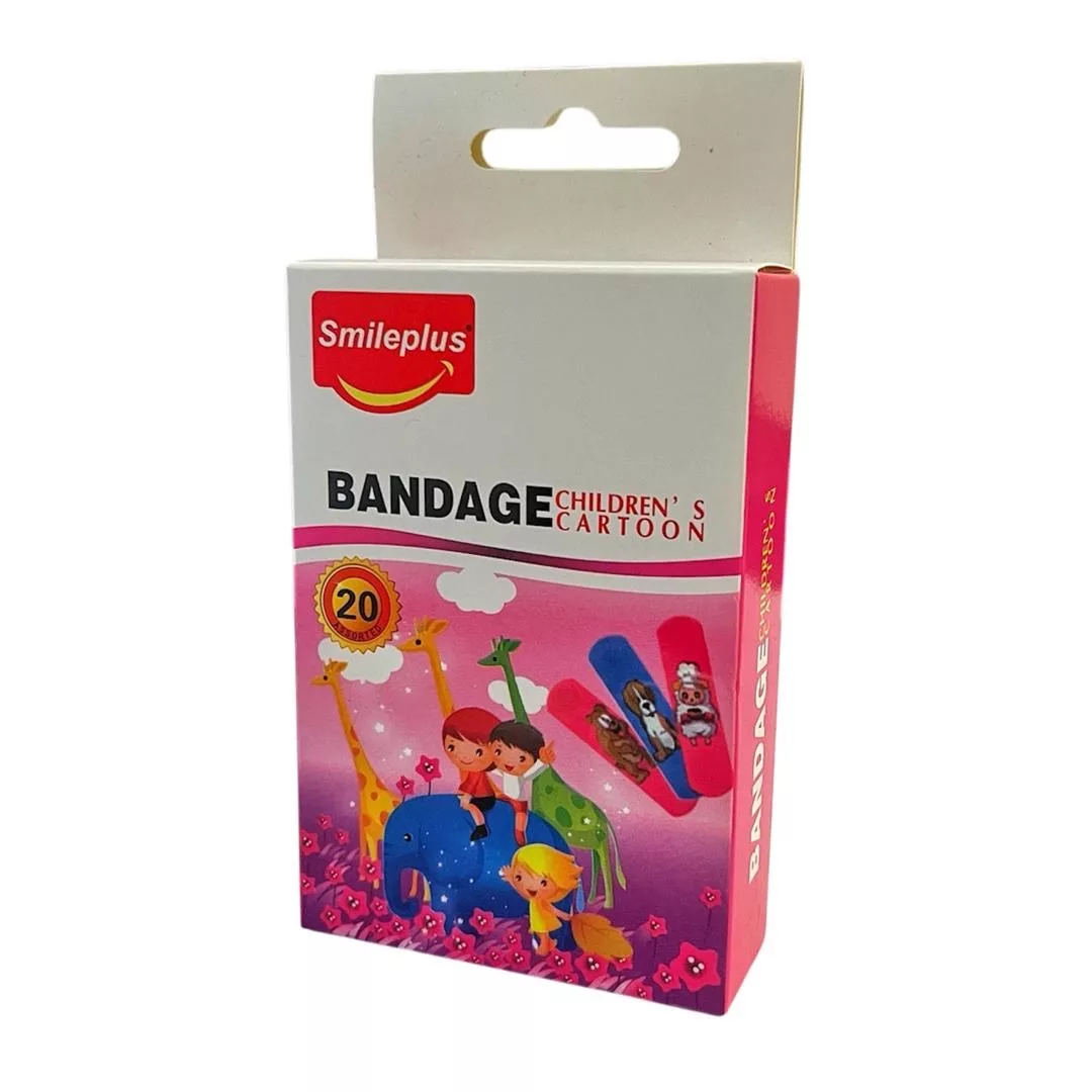 چسب زخم اسمایل پلاس مدل کودک کد 8153 بسته 20 عددی چسب زخم اسمایل پلاس مدل کودک کد 8153 بسته 20 عددی